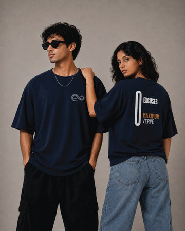 VERVE 0 EXCUSES Oversize T-Shirt