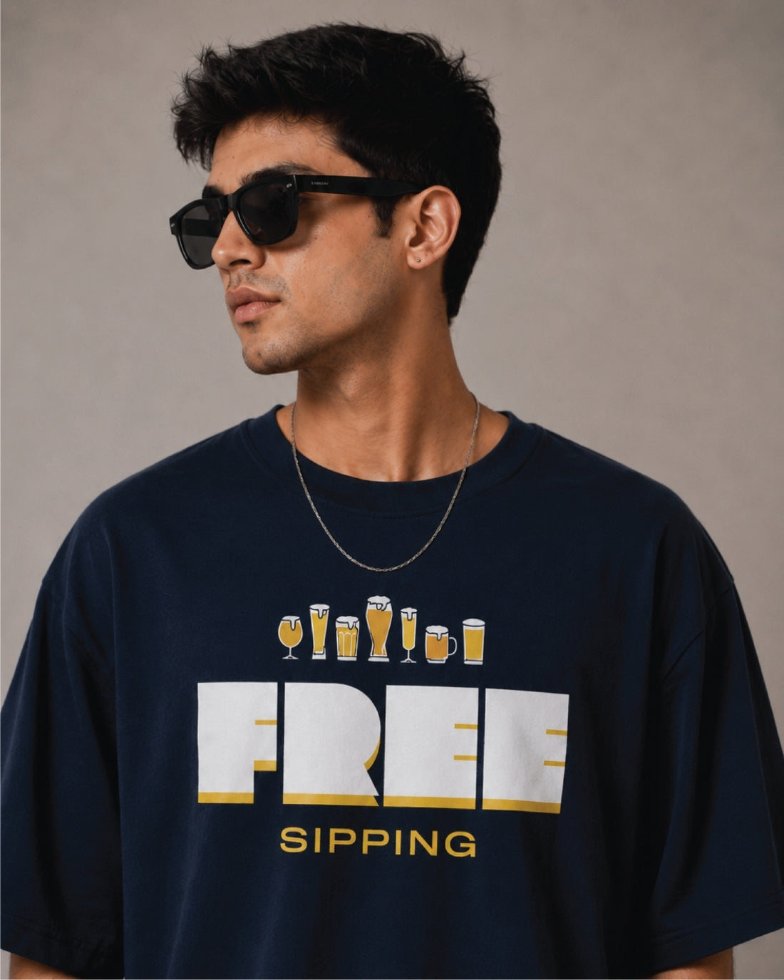 VERVE FREE SIPPING OVERSIZE T-SHIRT