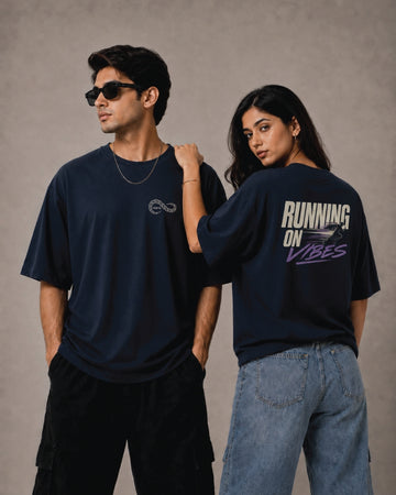 VERVE RUNNING ON VIBES PRIME OVERSIZE T-SHIRT