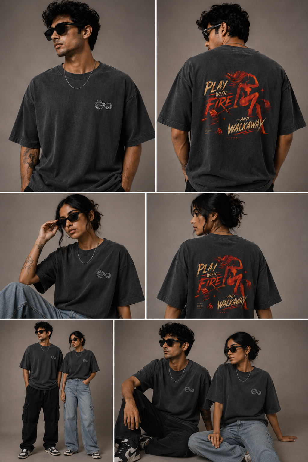 VERVE FIRE OVERSIZE T-SHIRT