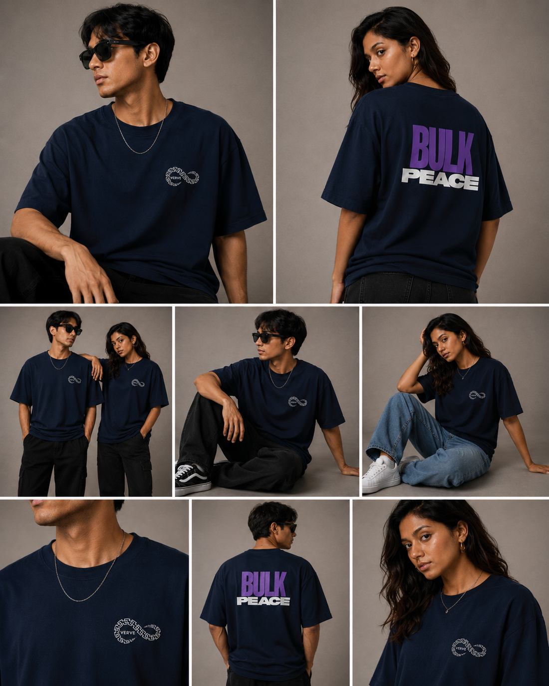 VERVE BULK PEACE OVERSIZE T-SHIRT