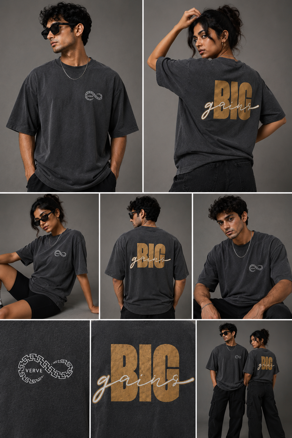 VERVE BIG GAINS OVERSIZE T-SHIRT