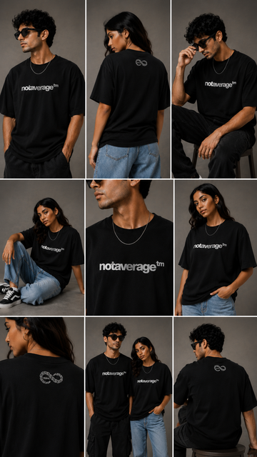 VERVE NOTAVERAGE OVERSIZE T-SHIRT
