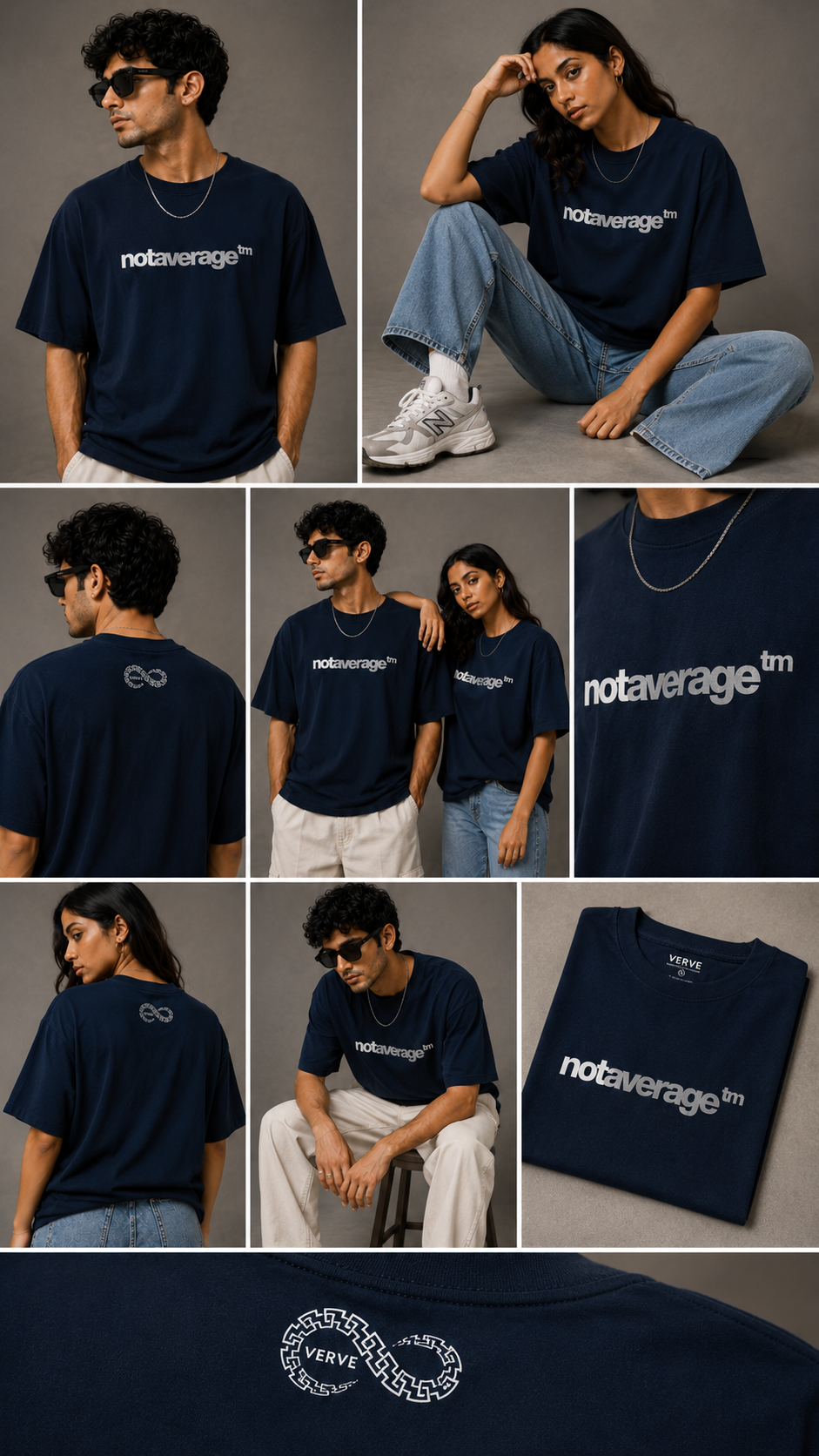 VERVE NOTAVERAGE OVERSIZE T-SHIRT