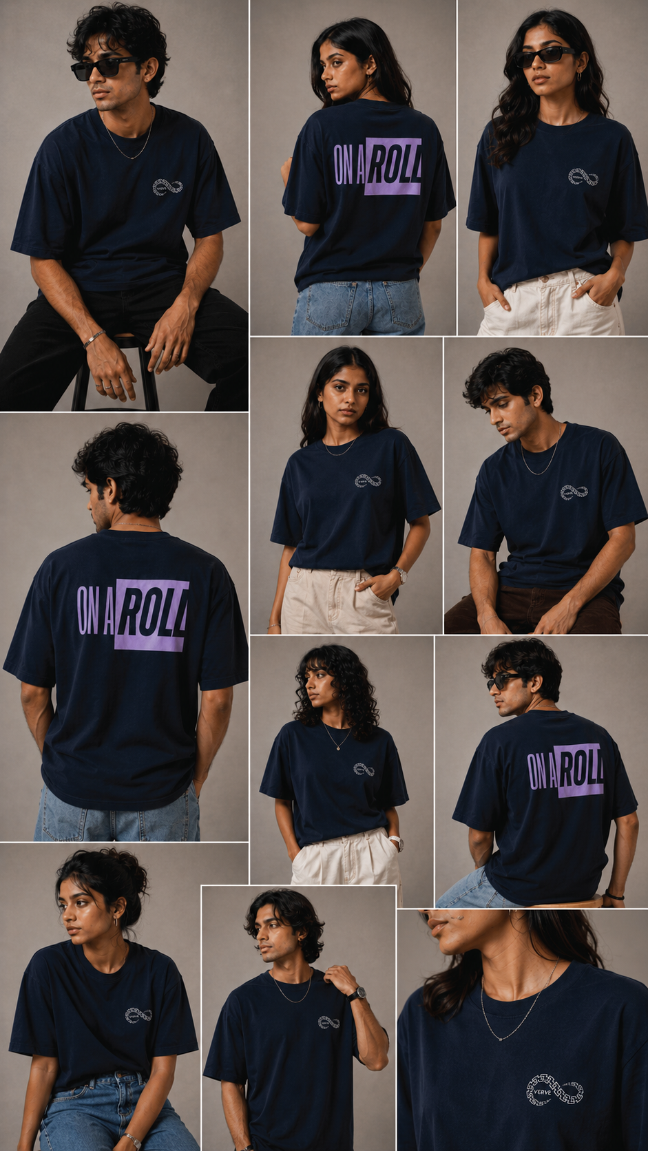 VERVE ON A ROLL OVERSIZE T-SHIRT