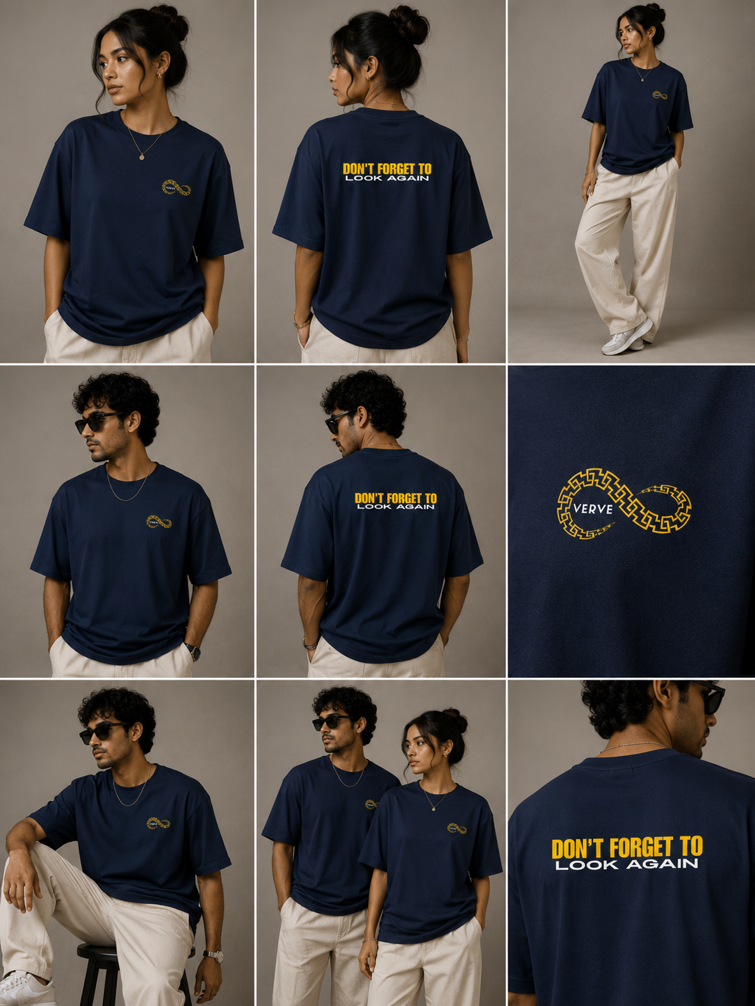 VERVE LOOK AGAIN OVERSIZE T-SHIRT