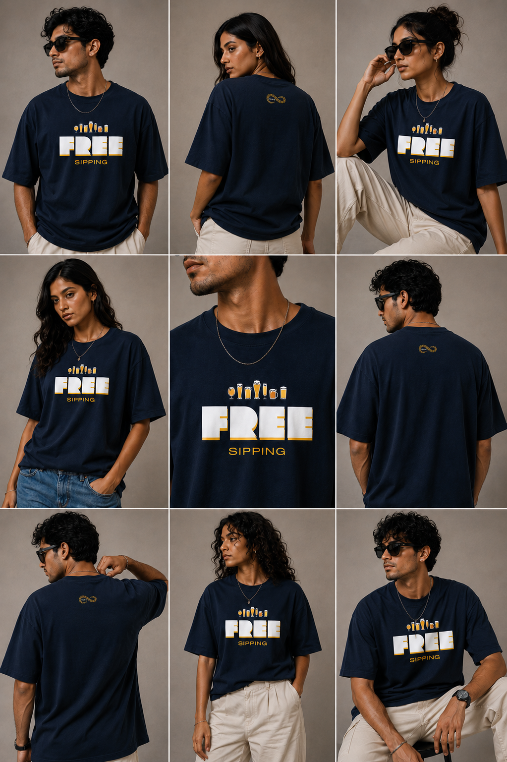 VERVE FREE SIPPING OVERSIZE T-SHIRT